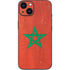 Morocco Flag Distressed iPhone 14 Plus Skin
